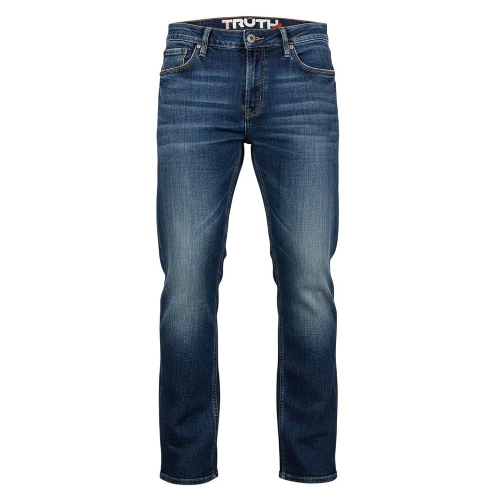 Truth Be Told Naked Boot Cut Jeans Womens 33 Blue Dark Wash Denim